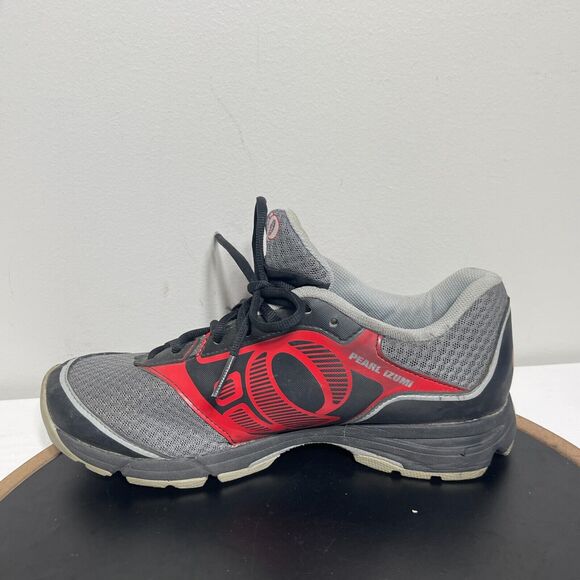 Pearl Izumi X-Road Fuel‎ II Cycling Shoes Men EUR 42 US 8.5 SPD Clip Gray Red - Picture 6 of 14